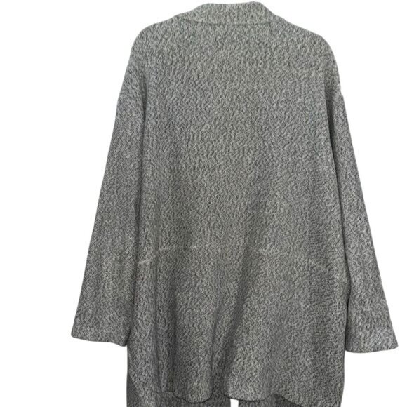 Ava & Viv Gray Open Front Cardigan 1X - Picture 5 of 7